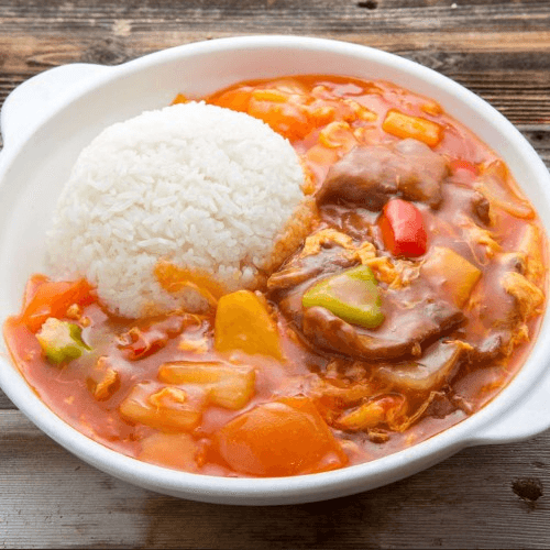 P05 Tomato Beef on Rice 番茄牛肉燴飯