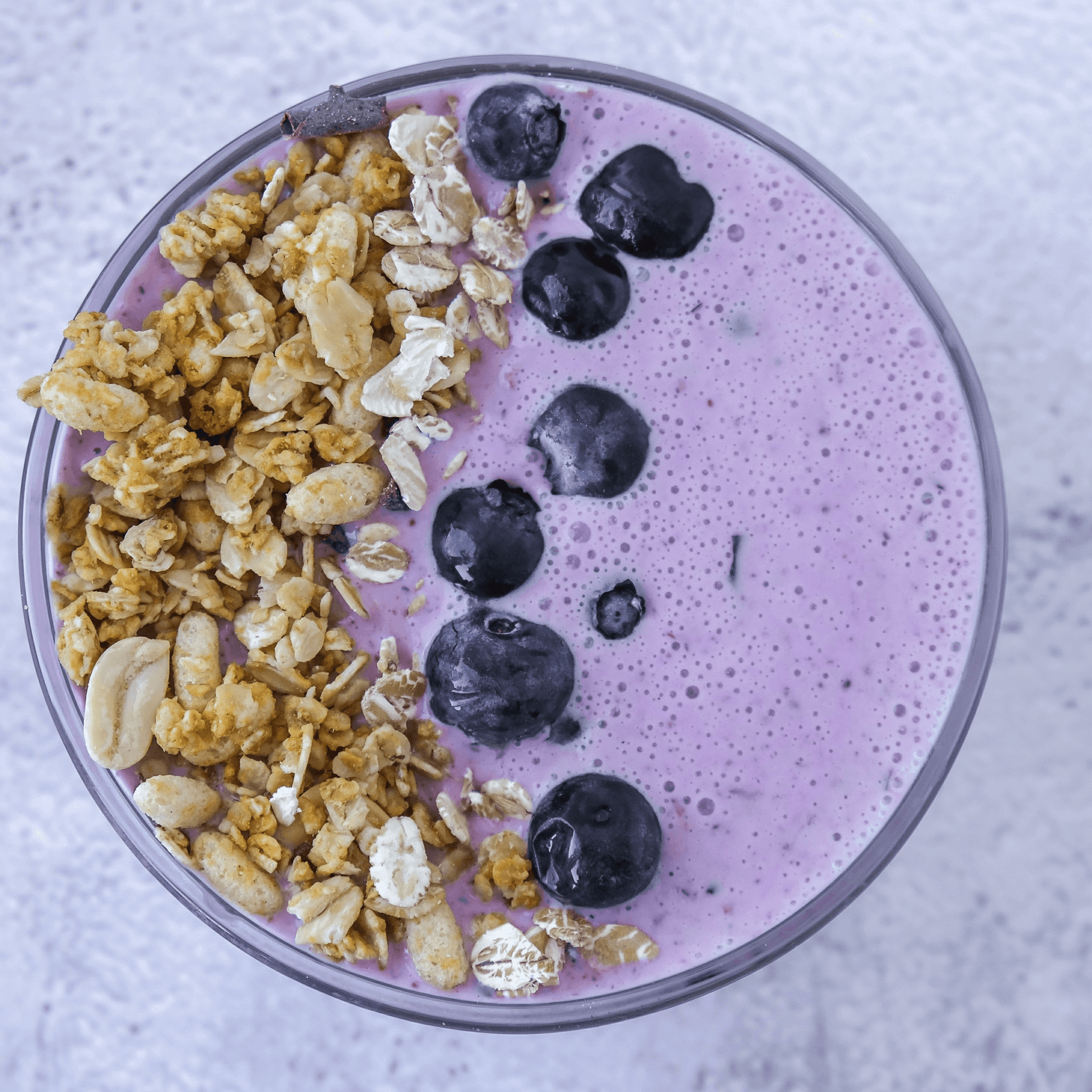 Blueberry Oats Smoothie.