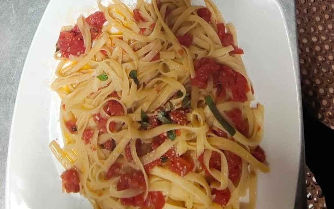 Pasta with Marinara Sauce.