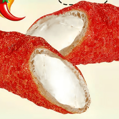 C9. Hot Cheetos Mozzarella Corn Dog / Bánh Phô Mai Cay Chiến.