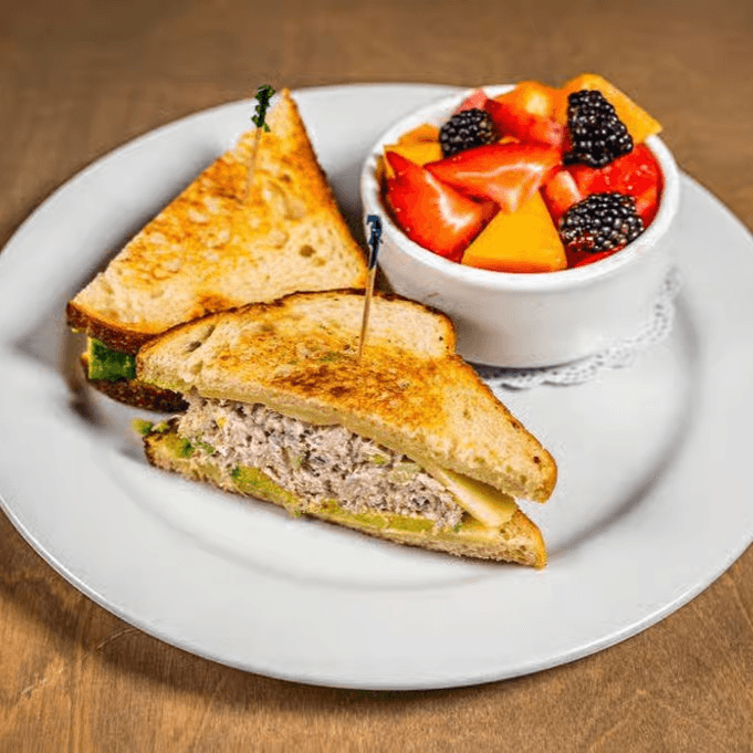 Tuna Melt Sandwich on Rye.