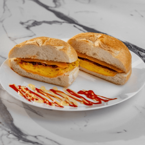 Turkey Egg and Cheese Sandwich.