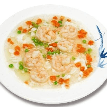 Shrimp with lobster sauce luncheon.