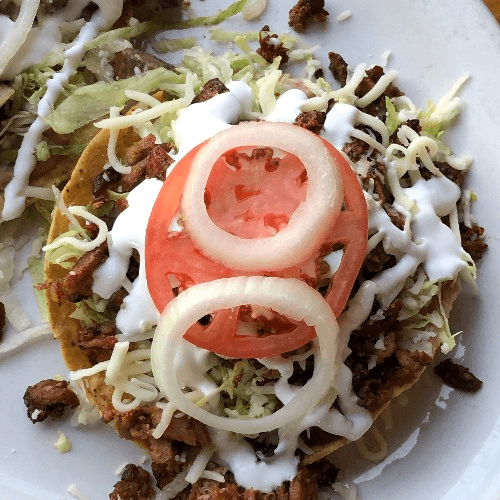 Tostadas with Meat
