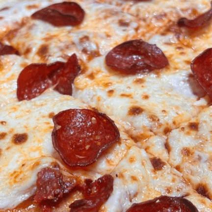Pepperoni, Sicilian Style Pizza.