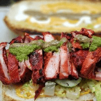 Tandoori Boti Sandwich.