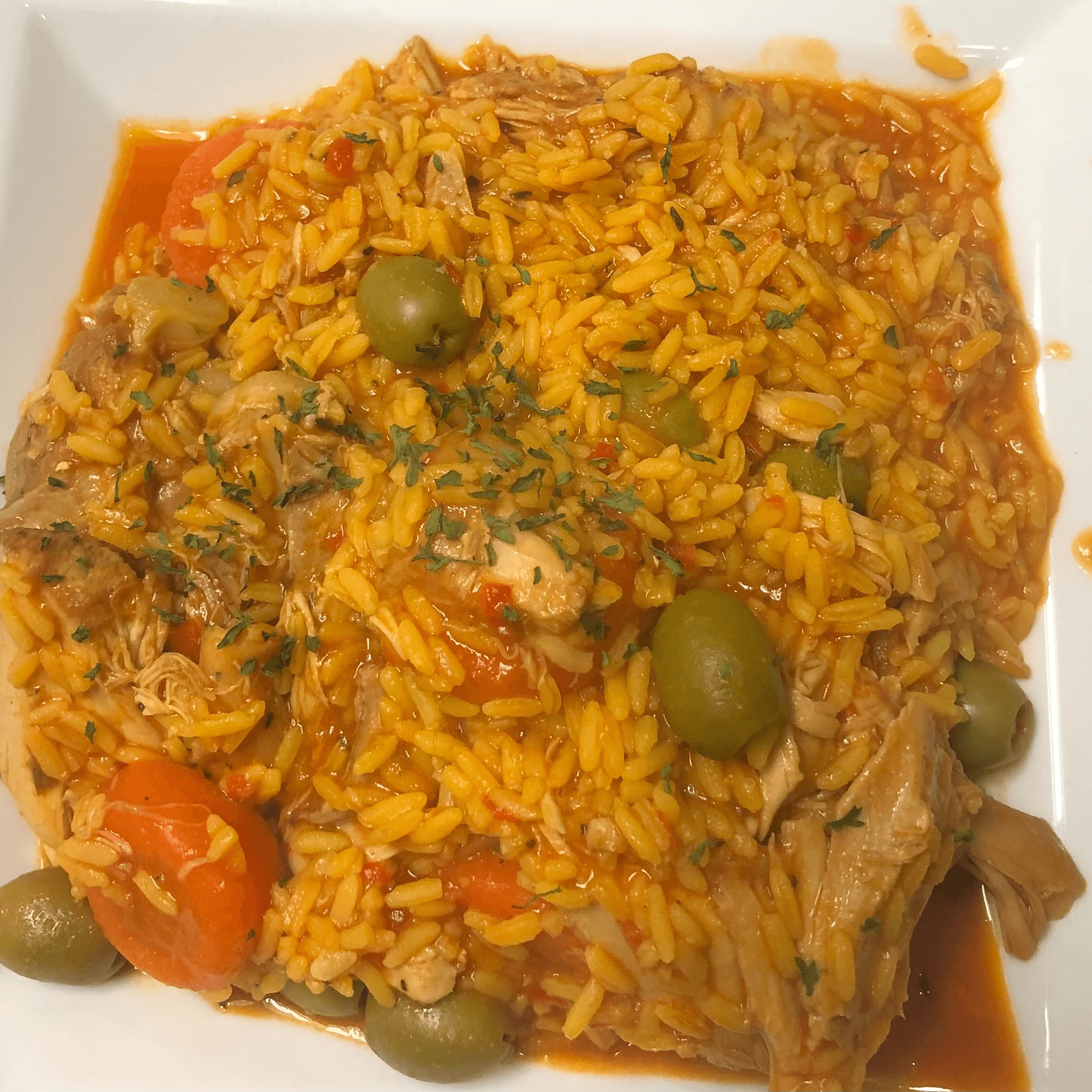 D- Arroz Con Pollo.