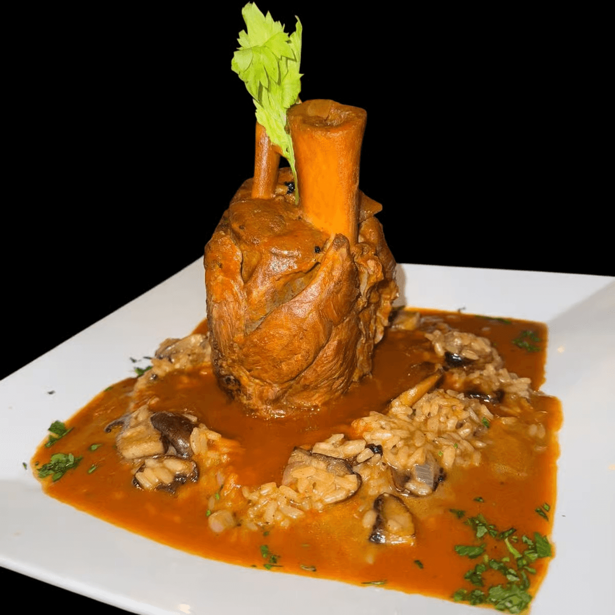 Pork Osso Bucco.