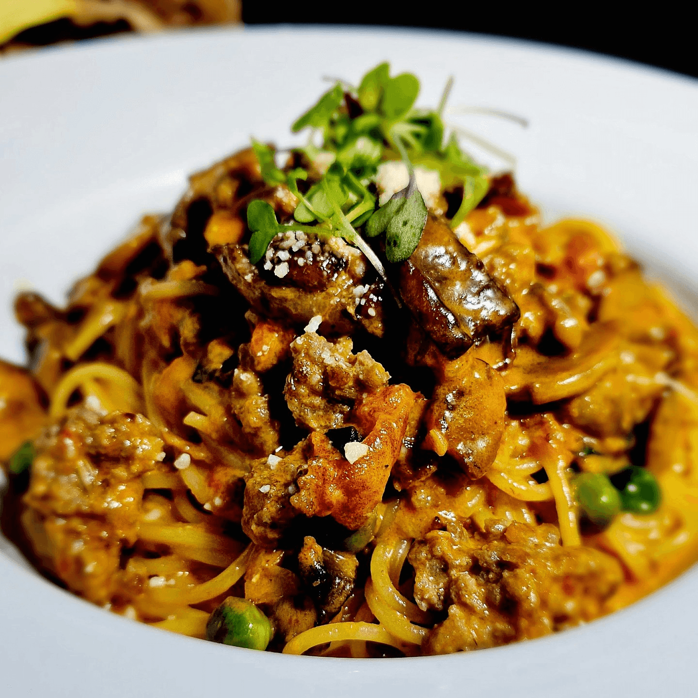 Spaghettini Amatriciana with Sausage 29 *MGF