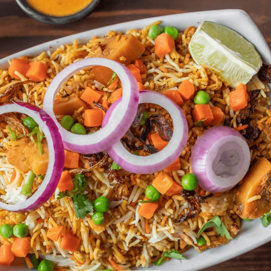 Veg Dum Bucket Biryani.
