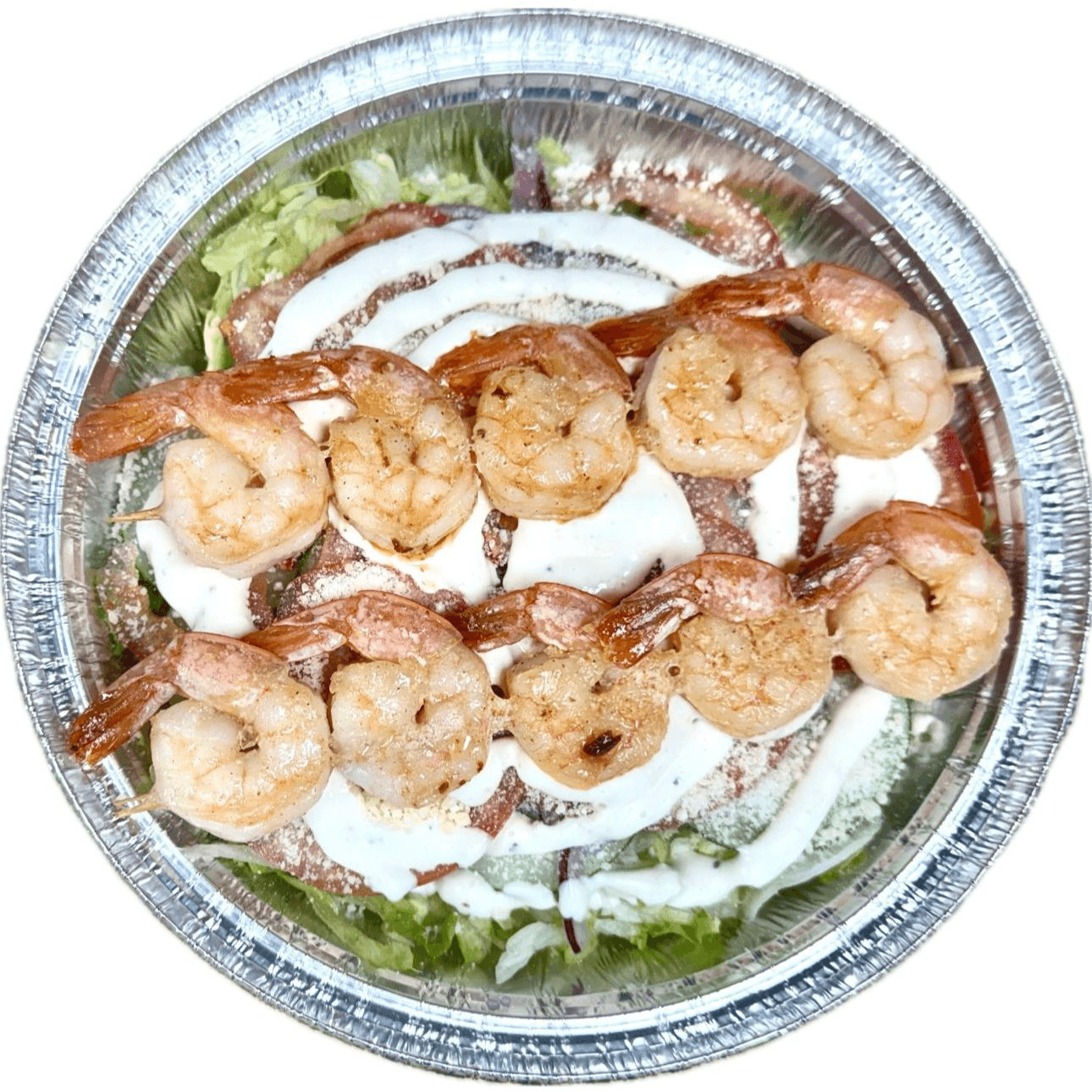 Grilled Shrimp Caesar Salad Bowl.