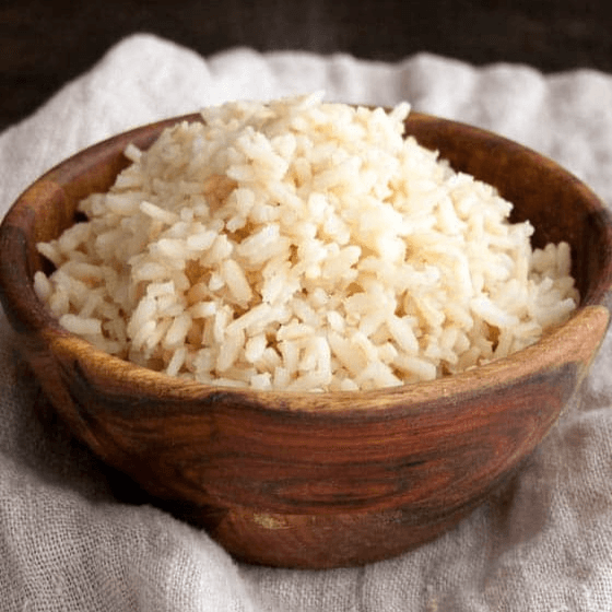 Steamed Brown Rice.