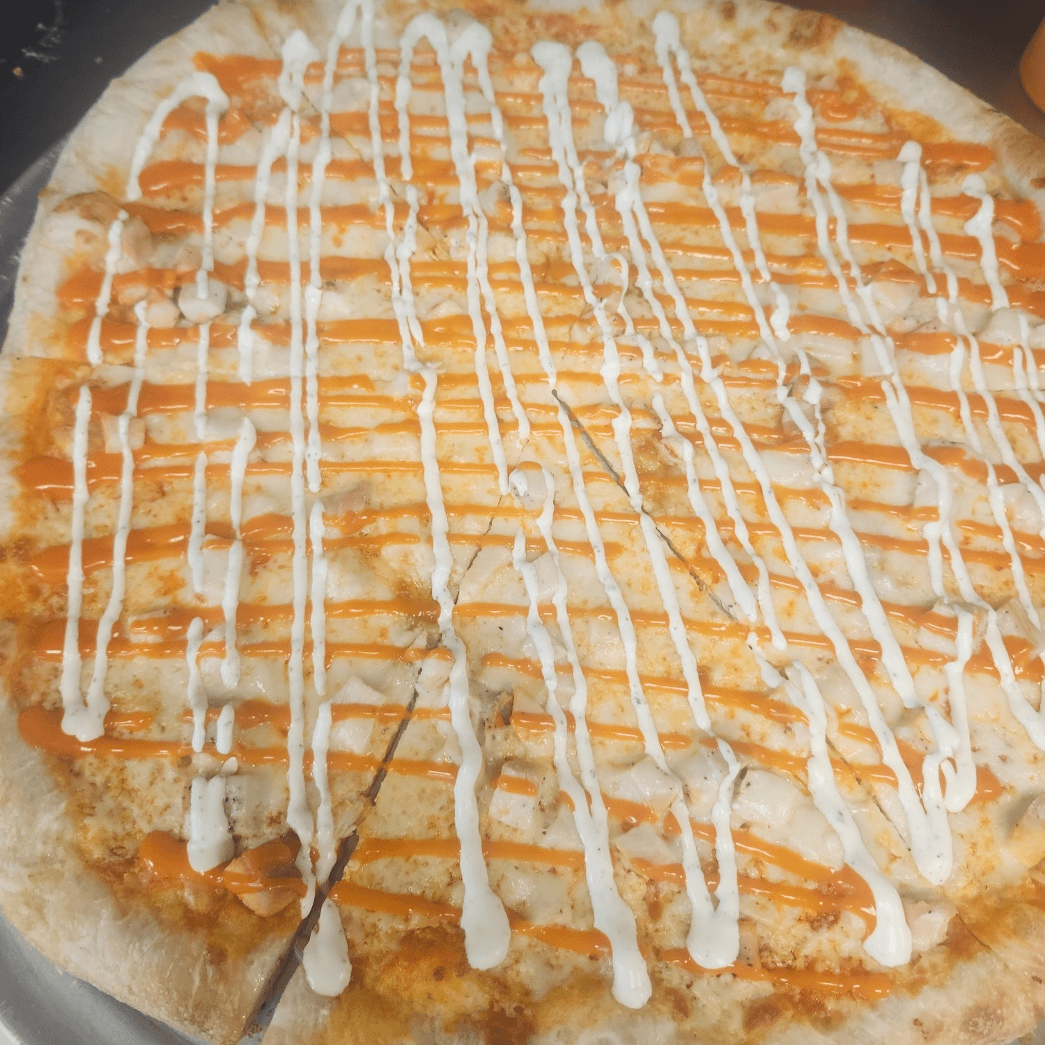 Buffalo Chicken Pizza.