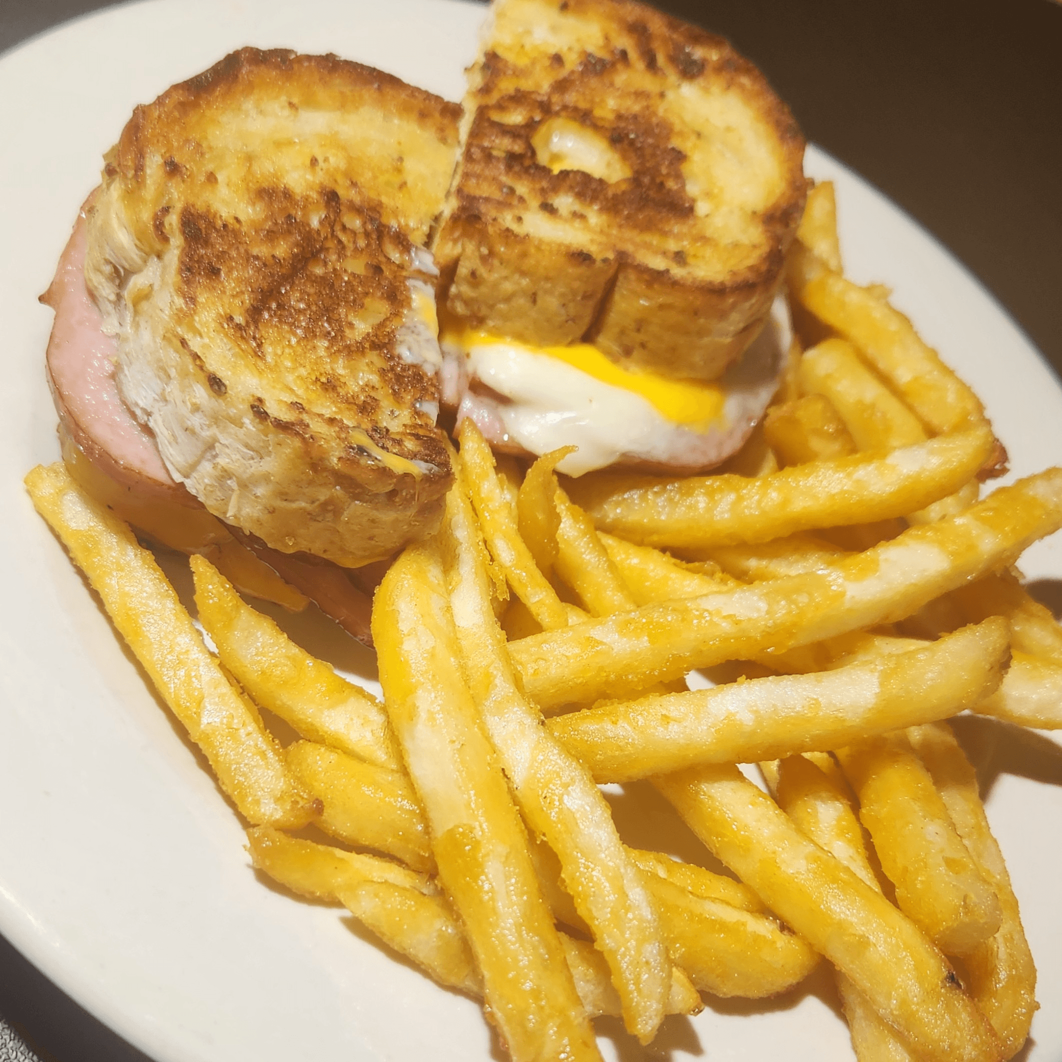 Grilled Ham & Cheese Sandwich.