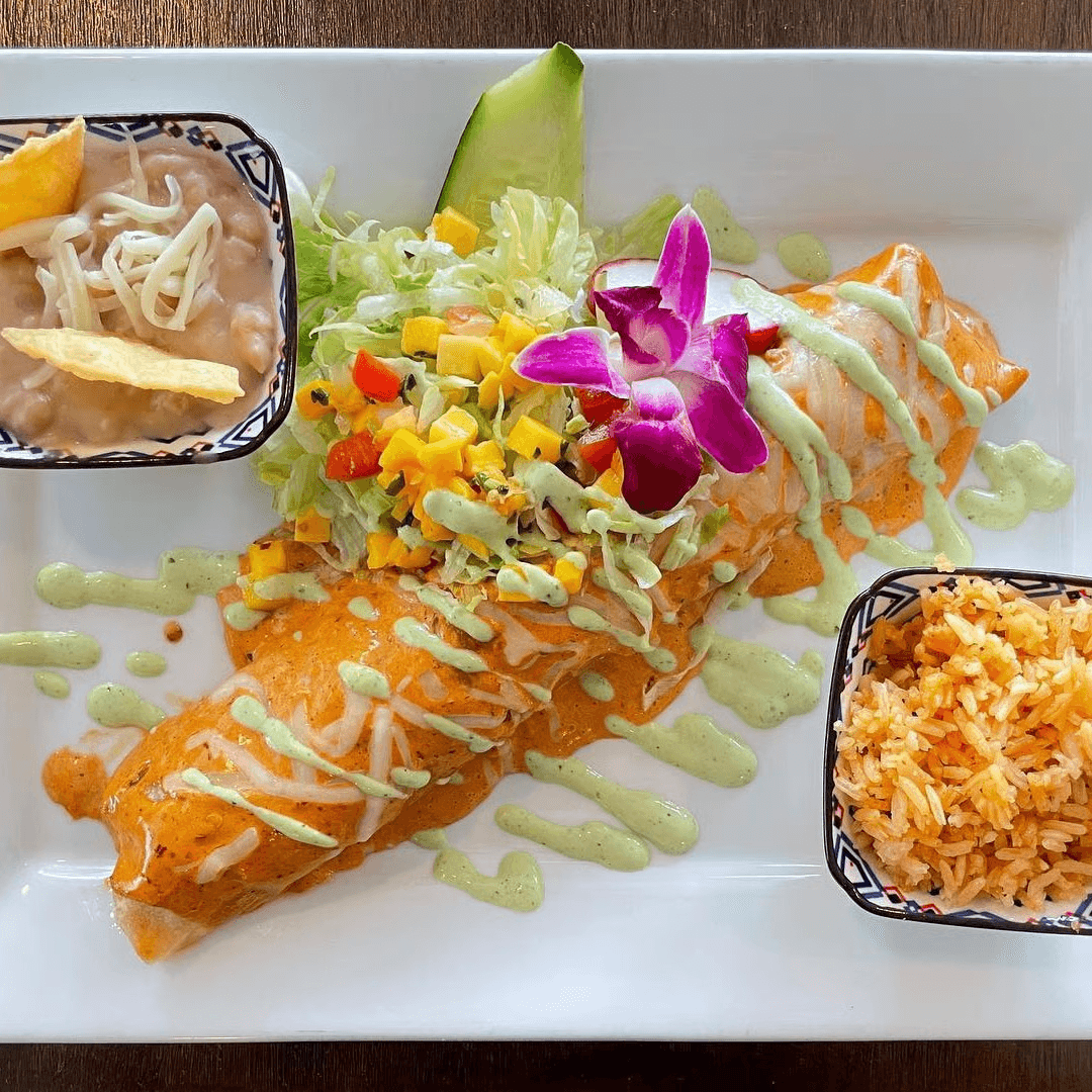 Enchiladas De Camaron Al Chipotle Special.