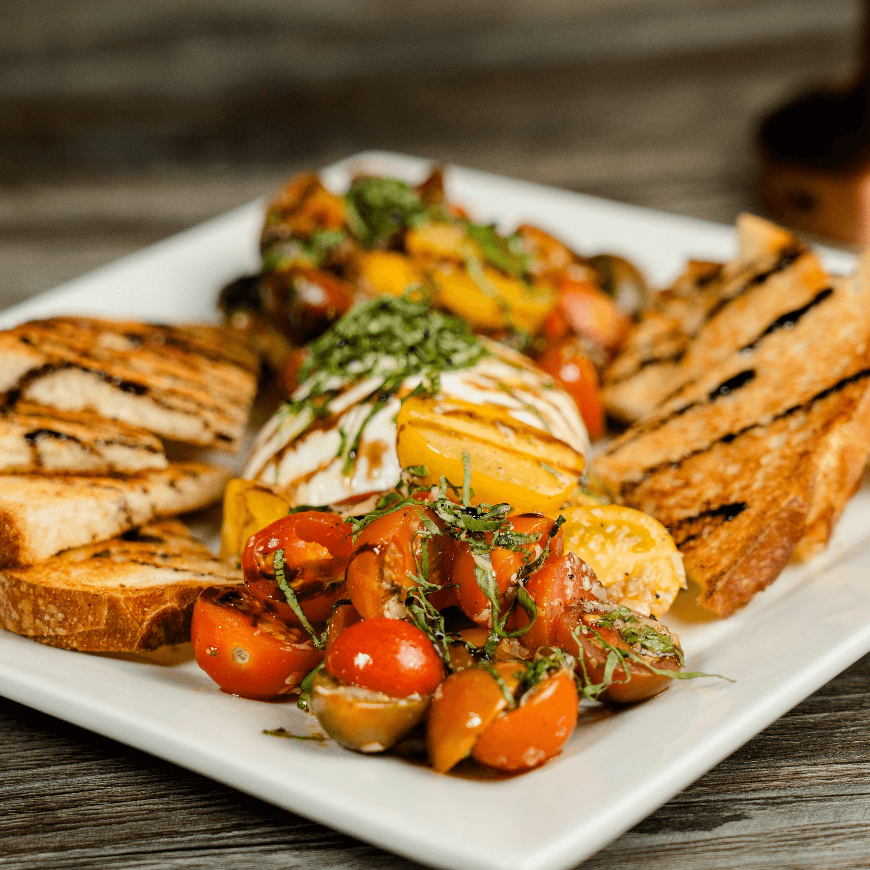 Burrata Bruschetta (veg).