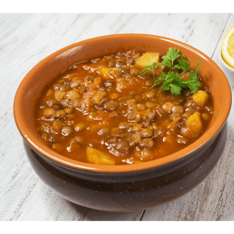 Minestrone, Pasta Fagioli or Lentil Soup.