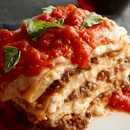 Lasagna Bolognese.