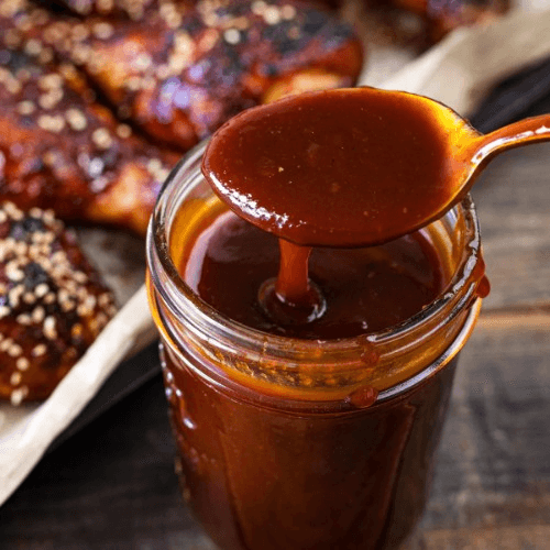 Cup of BBQ Sauce.