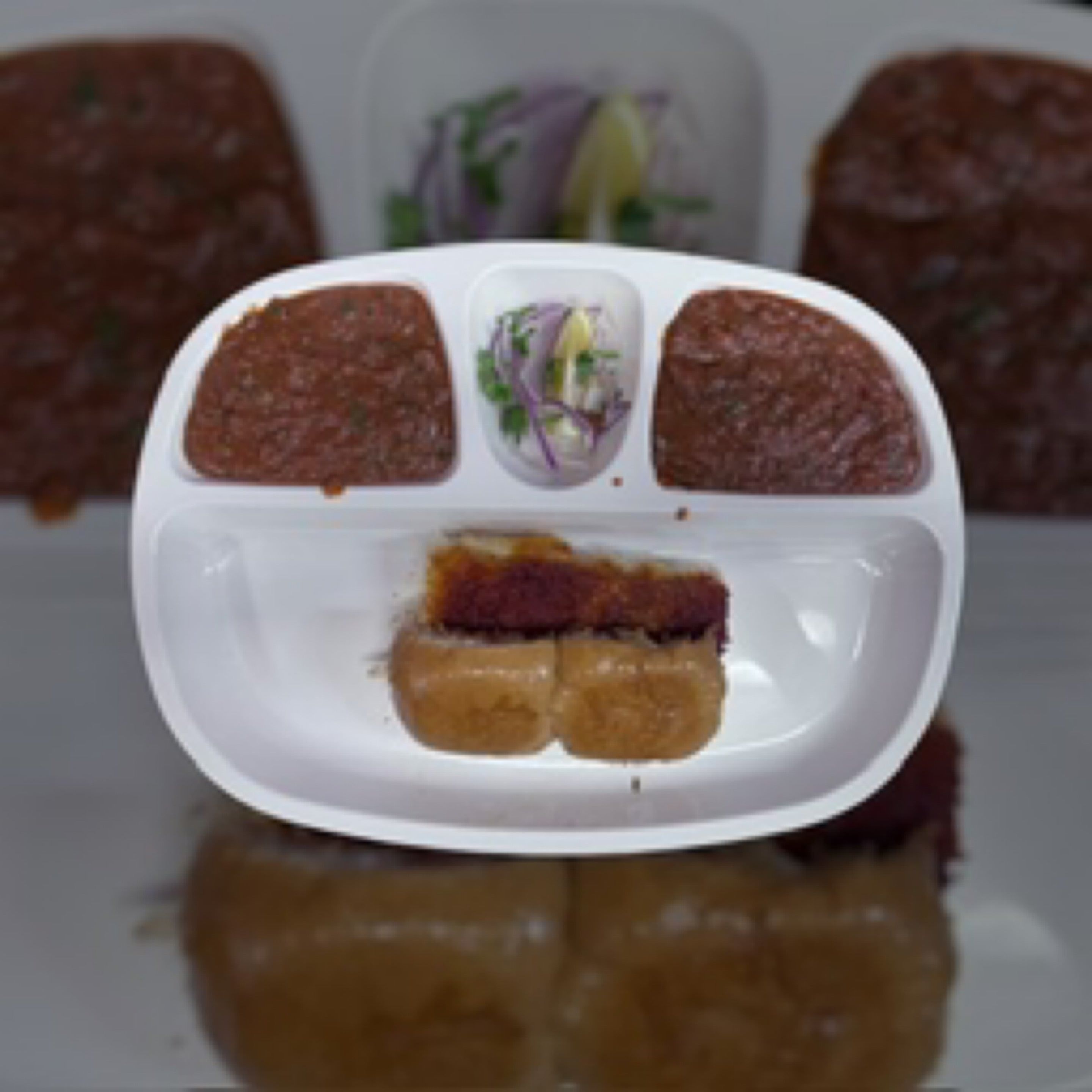 Pav Bhaji with Masala Pav.