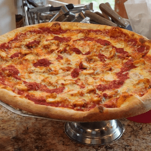 Chicken Parmesan Pizza.