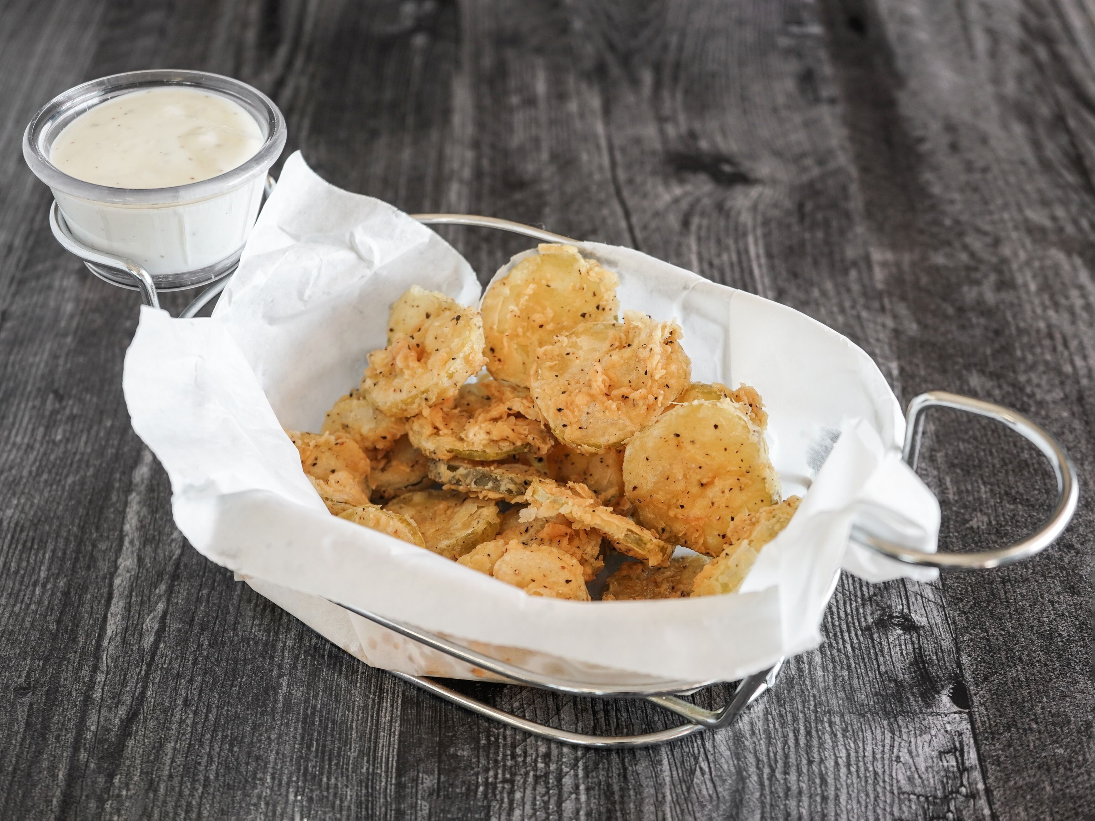 Fried Pickles with Ranch.