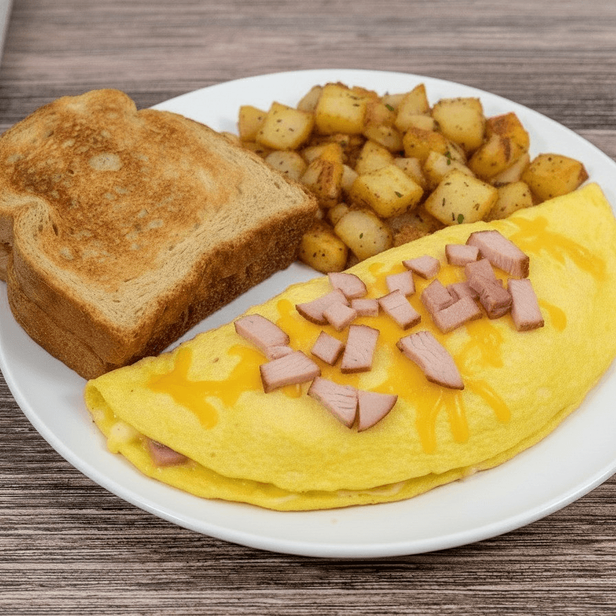 Turkey and Cheese Platter (Omelette Only).