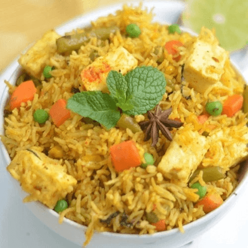 Paneer Biryani.