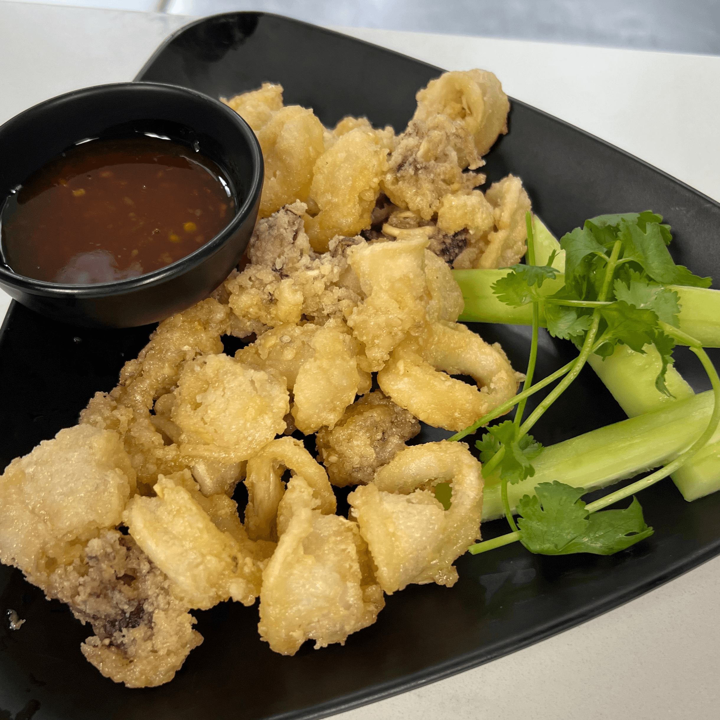 A7. Butter Garlic Calamari.