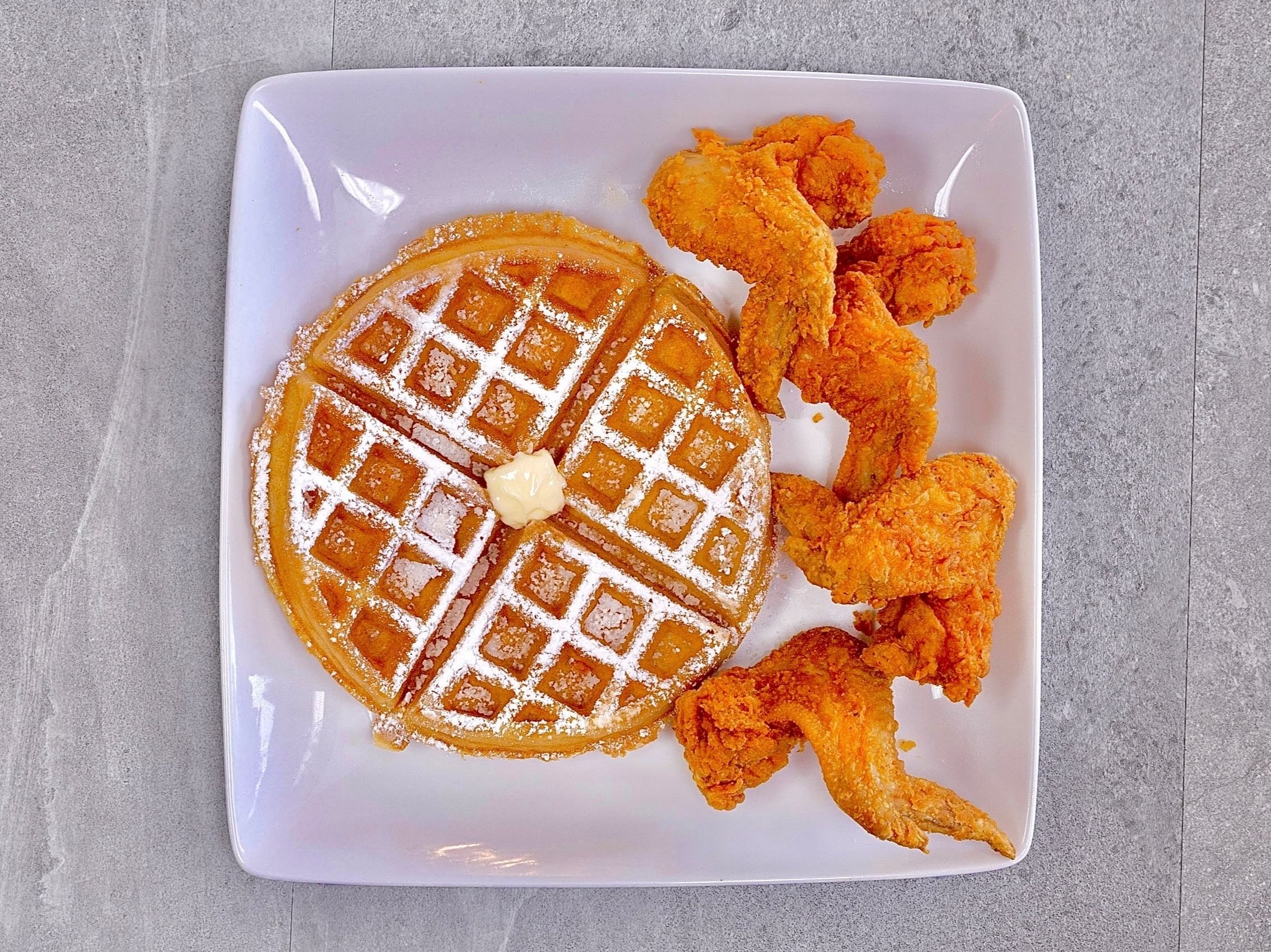 6 Wings & 1 Waffle.