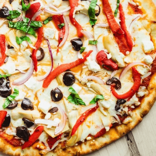 Delicious Greek Pizza and More!