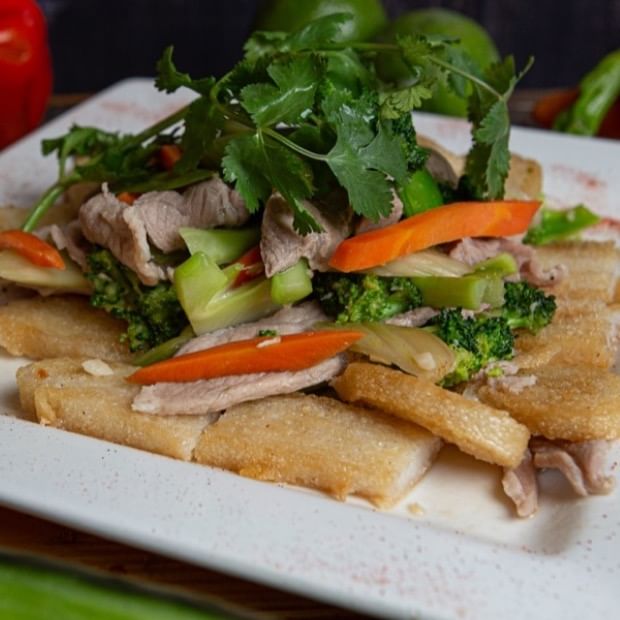 Pho Ap Chao Bo Hoac Heo.