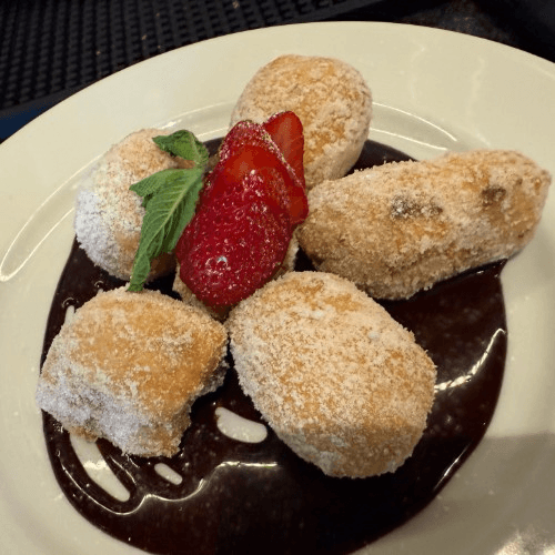 Nutella Stuffed Zeppole.