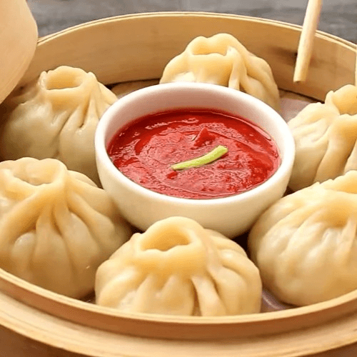 Chicken Momo Steamed.