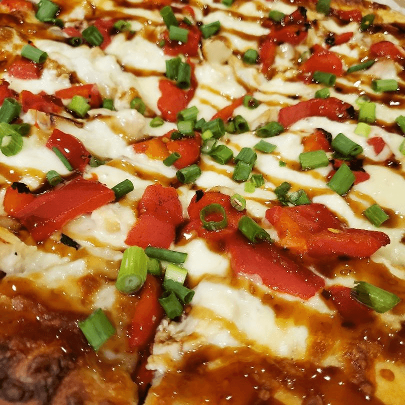 Chicken Teriyaki Pizza.