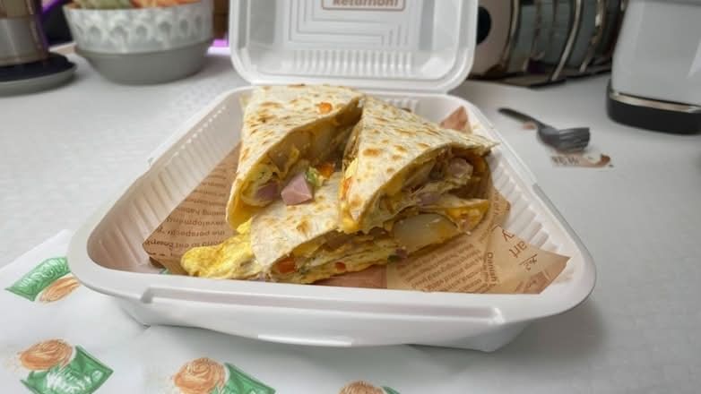 Loaded Breakfast Quesadilla.