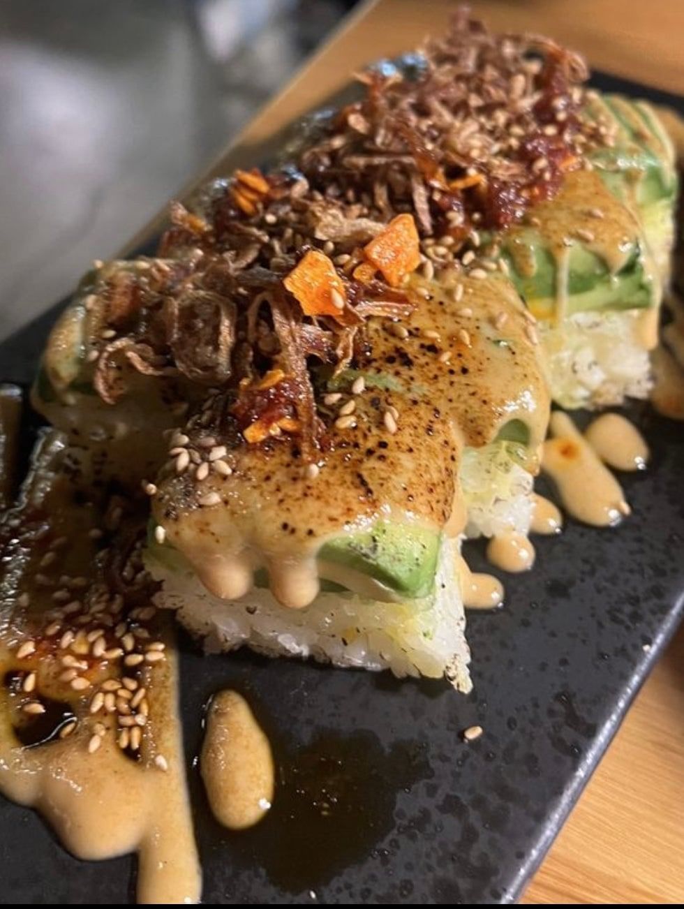 Roasted Miso Avocado Roll (8 Pieces).