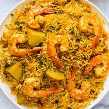 Shrimp Biryani.