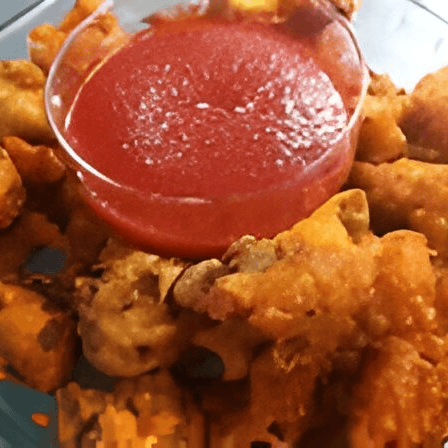 Kids chicken pakoras.