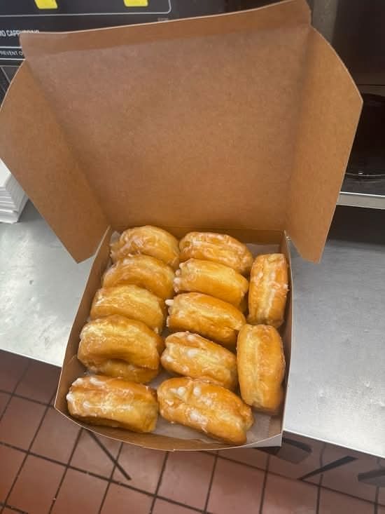 Dozen Glazed Donuts.