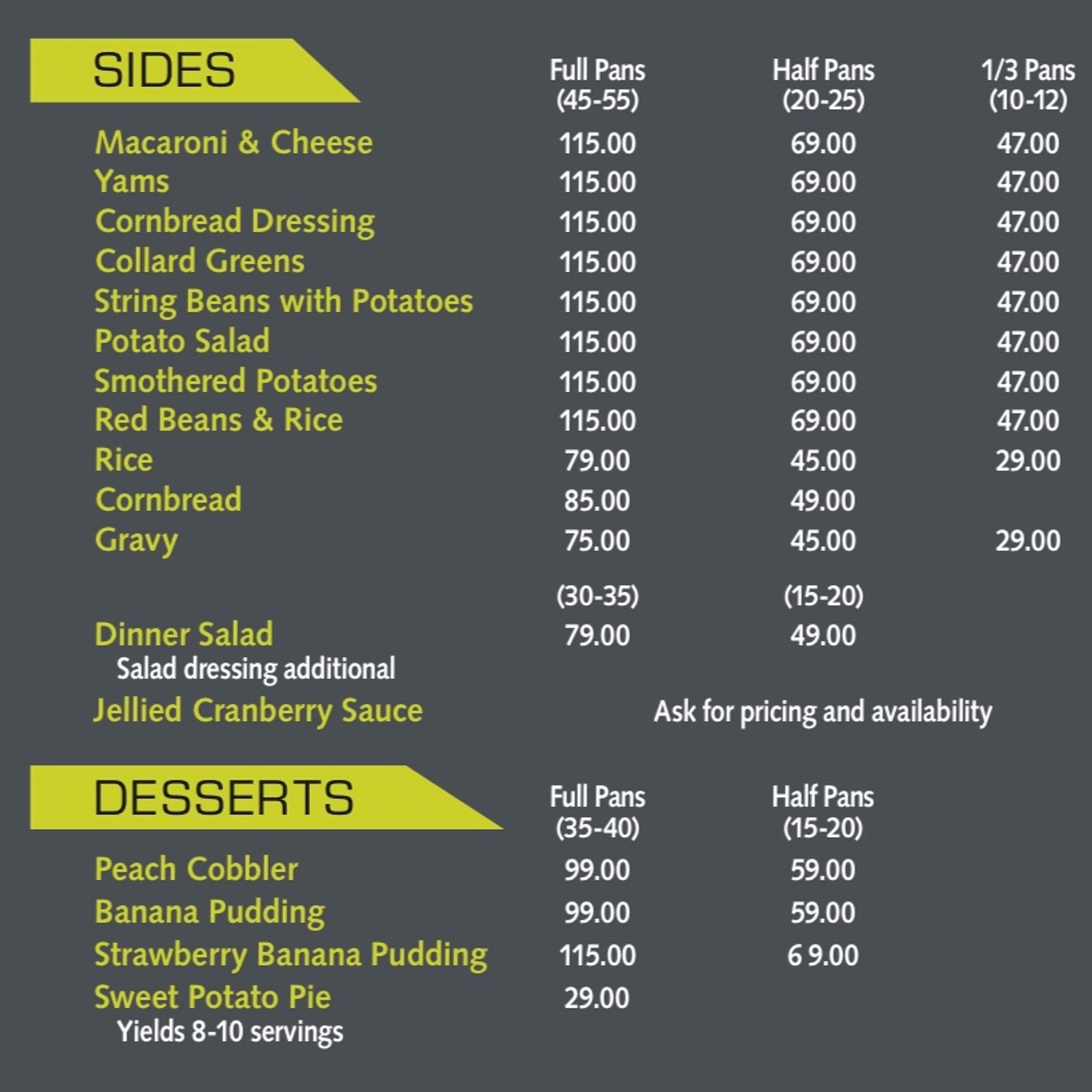 We Cater! 