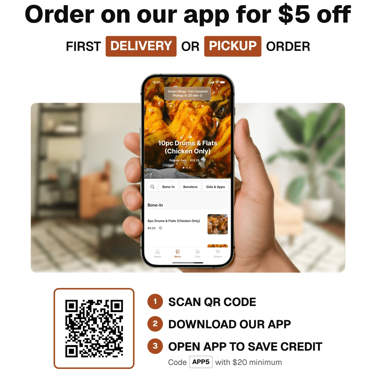 Dream Wingz To Go App
