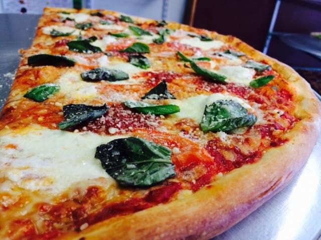 Margherita pizza.