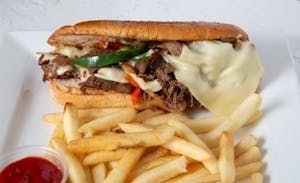 Philly Cheese Steak Sandwich.