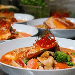 Choo Chee Pla Salmon.