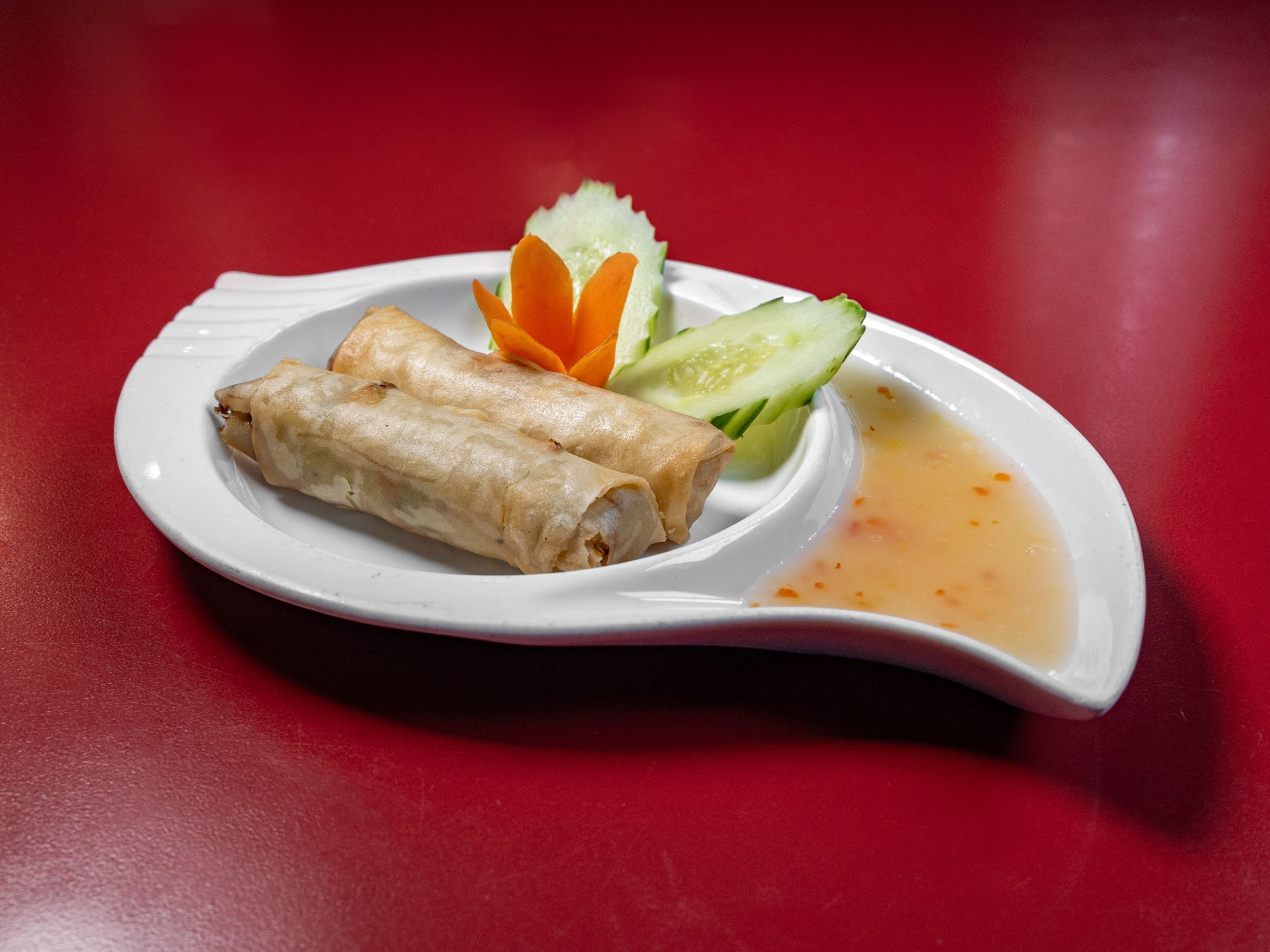 A1. Vegetable Spring Rolls.
