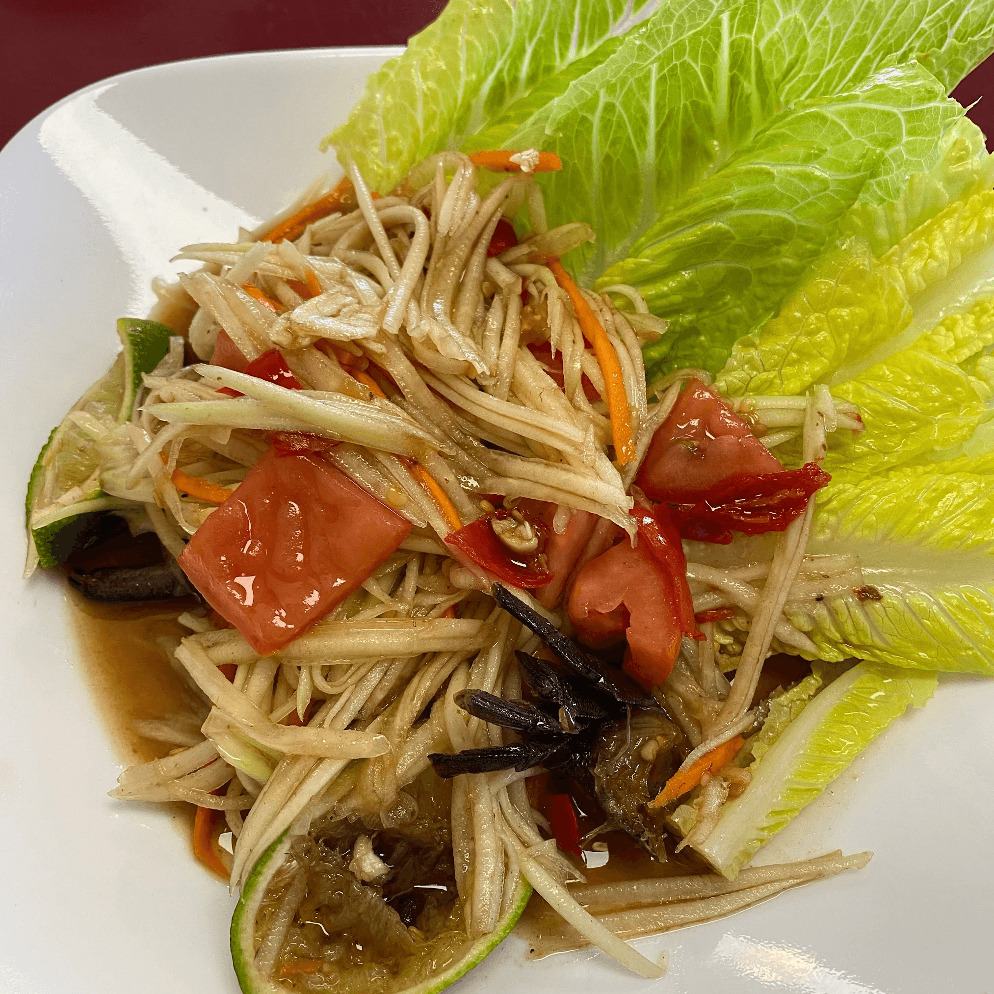 Som Tum “Papaya Salad”.