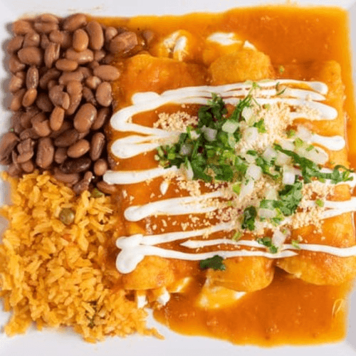 Chicken Enchiladas.