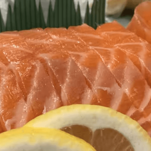 Salmon Sashimi.