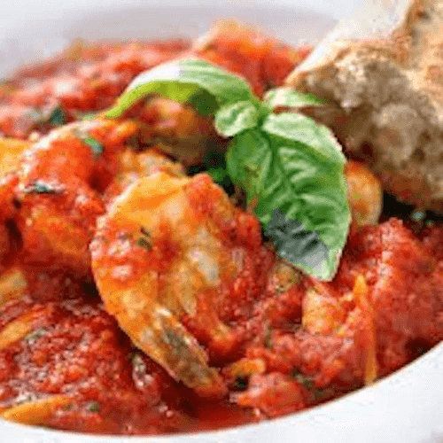 Shrimp Marinara.